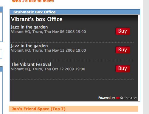 Screenshot: MySPace App